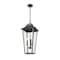 Z-Lite Gannon 3 Light Outdoor Chain Mount Ceiling Fixture, 12in. W x 27.5in. H, Black 5008CHXL-BK - alternate 6